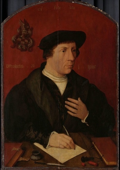 A Man, 1535, by circle of Jan Mostaert (ca. 1475-1556) Rijksmuseum Amsterdam, SK-A-743
